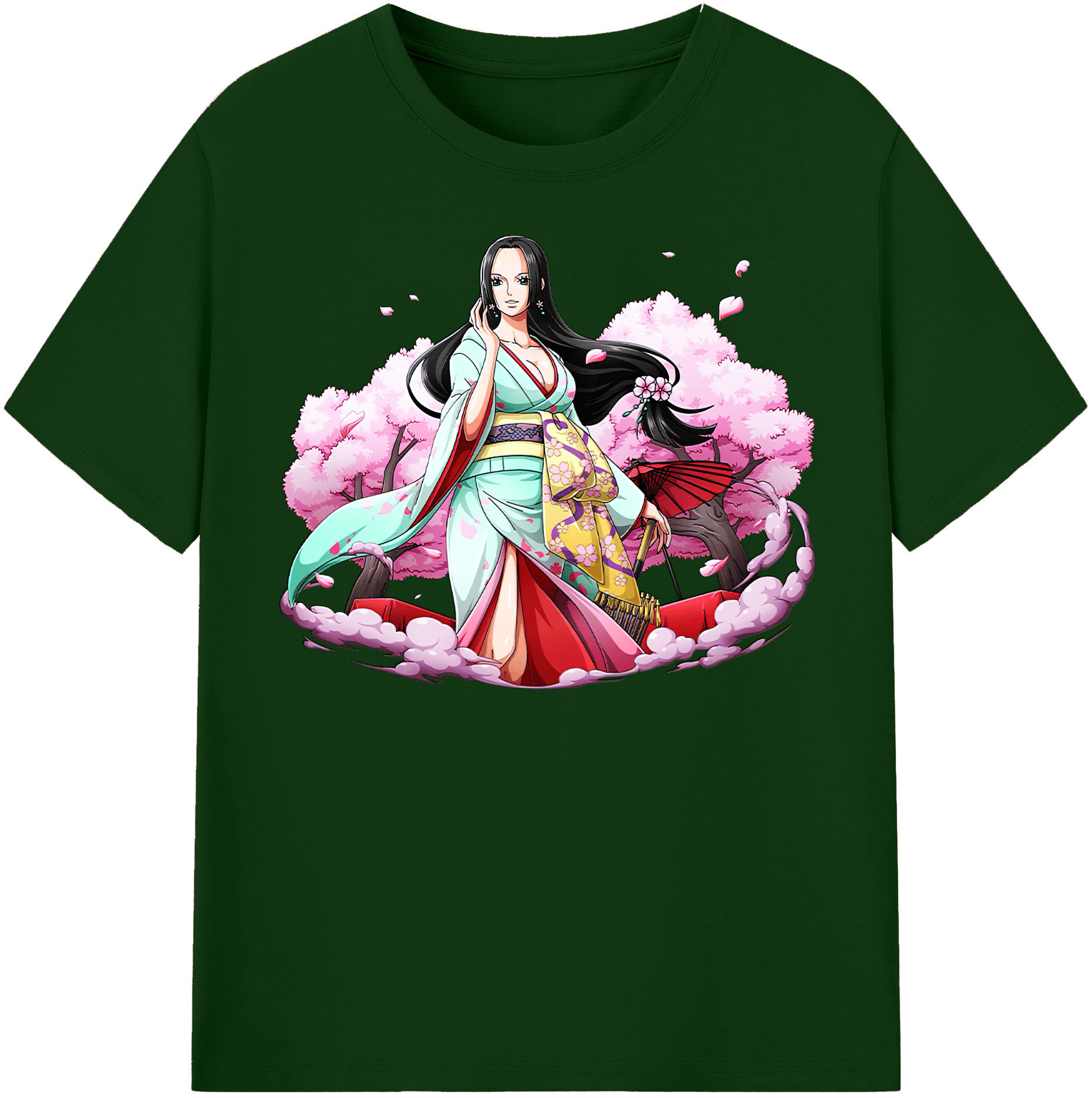 ワンピース ボア・ハンコック ONE PIECE Boa·Hancock 綿100％半袖Tシャツ（フロントプリント）